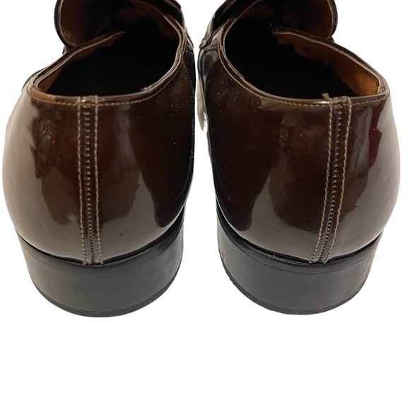 Mens RAND Patent Leather Slip On Loafers Dress Shoes - Picture 5 of 8